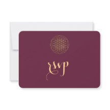 Royal Gold Blume of Life Sacred Geometry Wedding