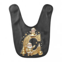 Royal Gold C Luxury Santa Baby Bib