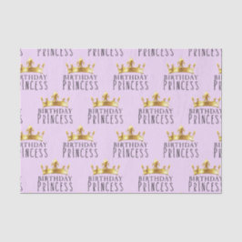 Royal Gold Crown Birthday Princess Party Seidenpapier