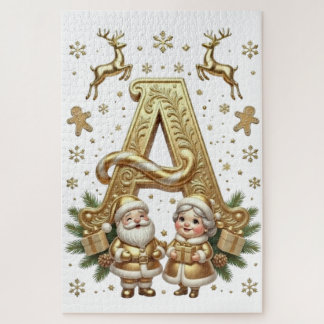 Royal Gold Letter A Luxury 1014 Piece Jigsaw
