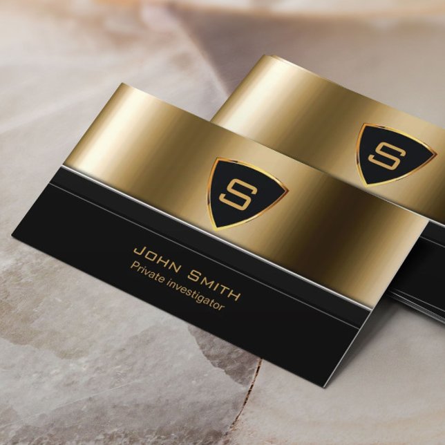 Royal Gold Shield Investigator Visitenkarte (Von Creator hochgeladen)