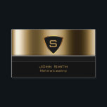 Royal Gold Shield Martial Arts Business Card Visitenkarte<br><div class="desc">Royal Gold Shield Martial Arts Business Card.</div>