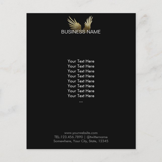 Royal Gold Wings Beruflich Dark Flyer (Vorne)