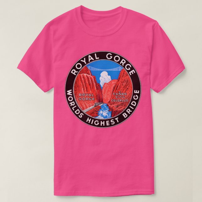 Royal Gorge Bridge der 1930er Jahre T-Shirt (Design vorne)