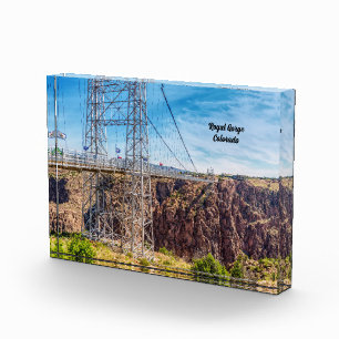 Royal Gorge Bridge Side View Foto Block