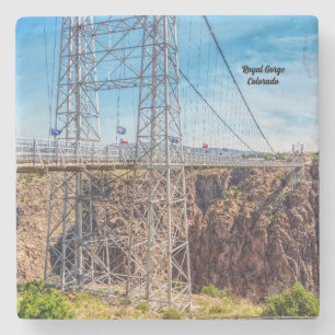 Royal Gorge Bridge Side View Stone Untersetzer