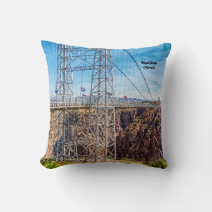 Royal Gorge Bridge Vue latérale Coussin photo