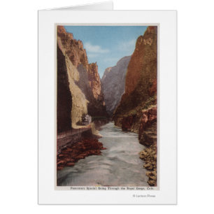 Royal Gorge, CO - Ansicht des Zuges, Fluss