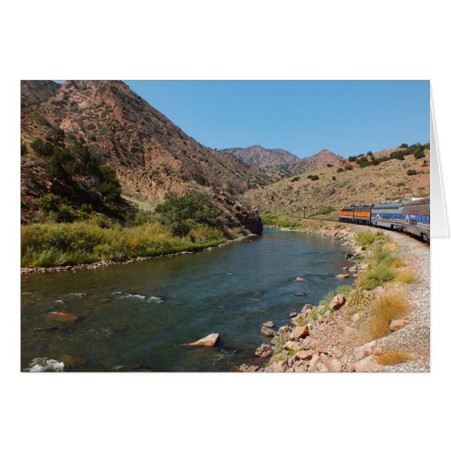 Royal Gorge Zug und Arkansas River Card (Vorderseite (Horizontal))