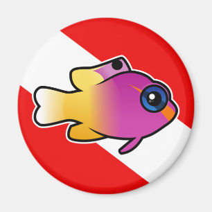 Royal Gramma Dive Flag Magnet