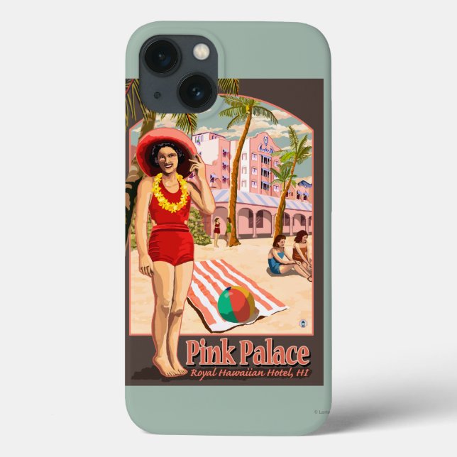 Royal Hawaiian Hotel in Hawaii Case-Mate iPhone Hülle (Rückseite)