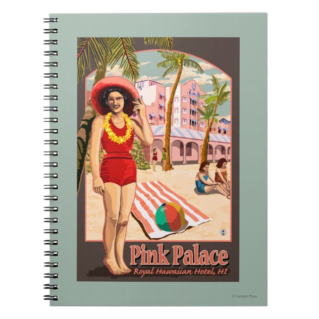 Royal Hawaiian Hotel in Hawaii Notizblock (Vorderseite)