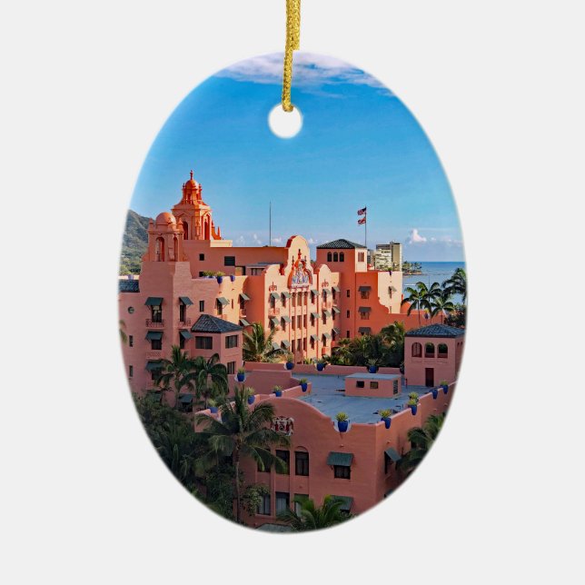 Royal Hawaiian Hotel Keramik Ornament (Vorne)