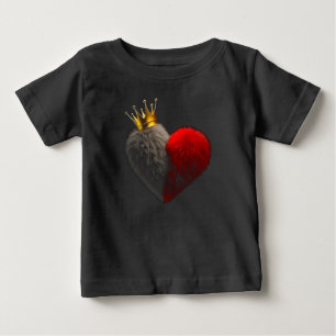 Royal Heart Kids T-Shirt   Süße Krone Herz Grafik
