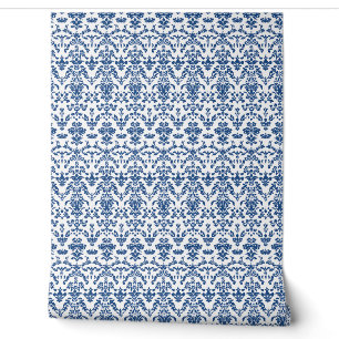 Royal Heirloom Petite - Blau, Weiß Tapete