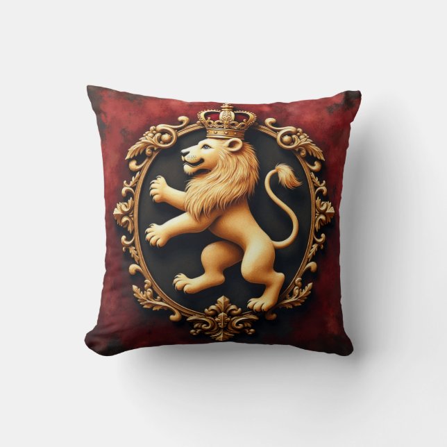Royal Heraldic Tapestry Pattern Kissen (Vorderseite)