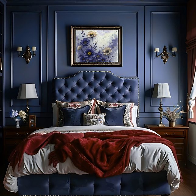 Royal Indigo Viktorianisch Mitternacht Bloom Decou Seidenpapier (Von Creator hochgeladen)