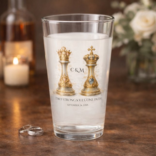 Royal King Queen Couple Wedding Keepsake Glass Glas (Von Creator hochgeladen)