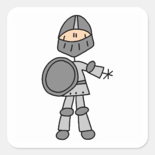 Royal Knight Quadratischer Aufkleber