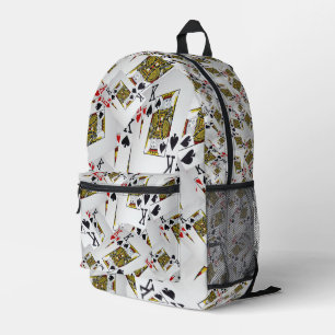 "Royal Layer: A Stack of Kings Poker Cards" Bedruckter Rucksack