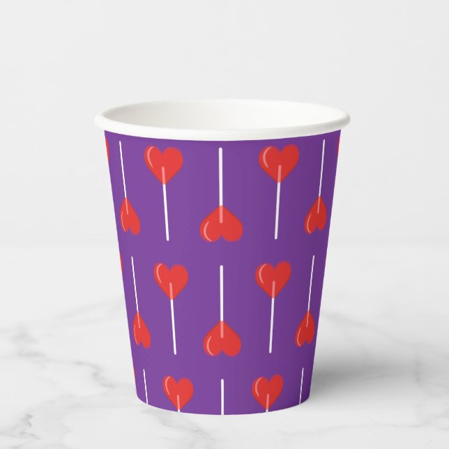 Royal Liebe Suckers Red Pappbecher (Vorderseite)