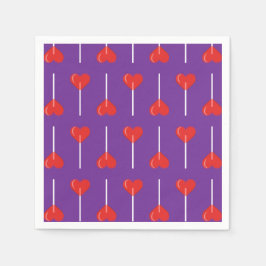 Royal Liebe Suckers Red Serviette