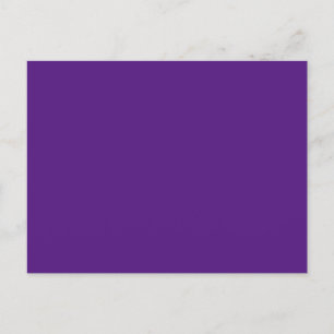 Royal Lila #52187E, grau Lila Ankündigungspostkarte