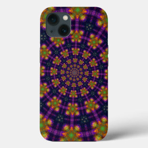 Royal Lila and Gold Kaleidoscope Pattern Case-Mate iPhone Hülle