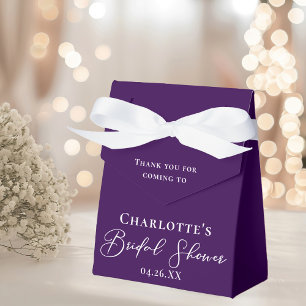 Royal Lila Brautparty White Personalisiert Geschenkschachtel