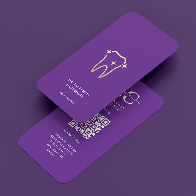 Royal Lila Cosmetic Dentist Zahnarzthelfer Zahnäst Visitenkarte (Royal Purple Cosmetic Dentist Dental Aesthetic Business Card
☆★
☆★
☆★
☆★
☆★
4.8 out of 5 stars ratin)