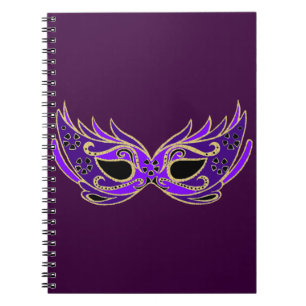 Royal lila Maskerbe Notizblock