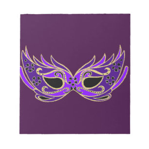 Royal lila Maskerbe Notizblock