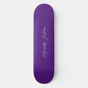 Royal Lila Schlicht Elegante Minimalistische Kalli Skateboard