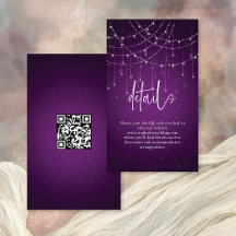 Royal Lila String Lights Wedding
