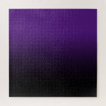 Royal Lila und Black Ombre<br><div class="desc">Ein anpassbarer königlicher lila und schwarzer Farbverlauf. Wählen Sie Ihre Lieblingsfarbe aus. Ändern Sie die lila Hintergrundfarbe, um Ihr eigenes herausforderndes Rätsel mit einem einfachen Farbverlauf zu erstellen. Sie können dem Design auch einen personalisierten Text, einen Monogramm-Buchstaben oder ein Foto hinzufügen. Wenn Sie diese auf ein anderes Geschenk übertragen, kann...</div>
