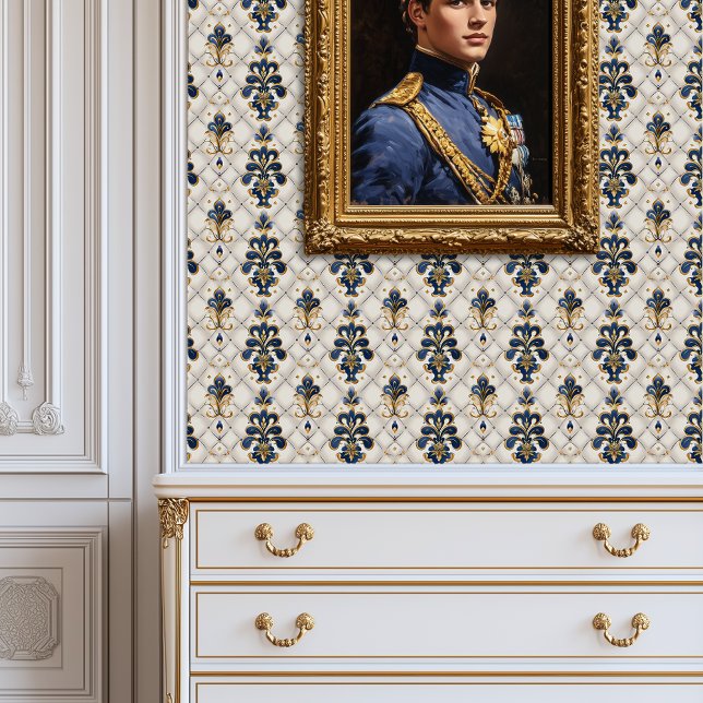 Royal Lilie Elegance Princesscore Tapete (Royal Fleur de Lis Elegance Princesscore Wallpaper)