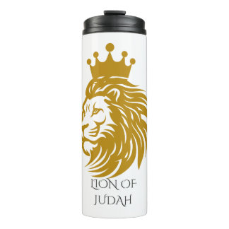 Royal Lion of Judah Thermal Travel Mug - King of K Thermosbecher