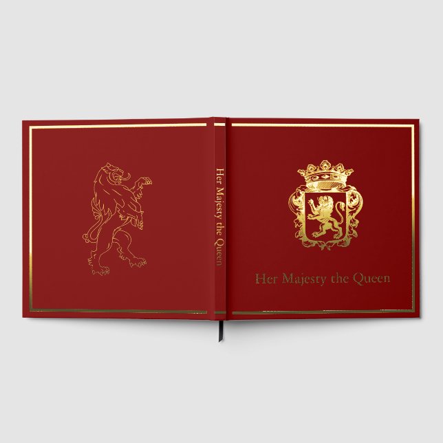 Royal Lion Scrapbook Photo Album Foil Gästebuch (Voll)