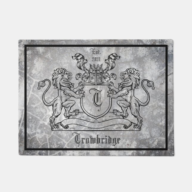 Royal Lions Wappen Door Mat Fußmatte (Vorderseite)