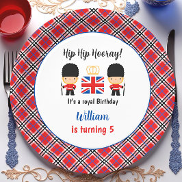 Royal London Garards British Tartan Boy Birthday Pappteller