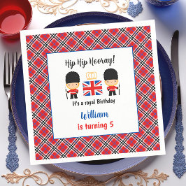Royal London Garards British Tartan Boy Birthday Serviette
