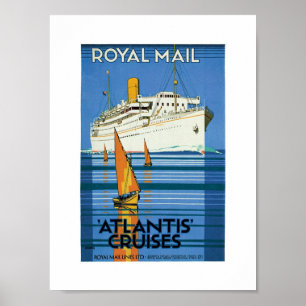 Royal Mail "Atlantis kreuzt " Poster