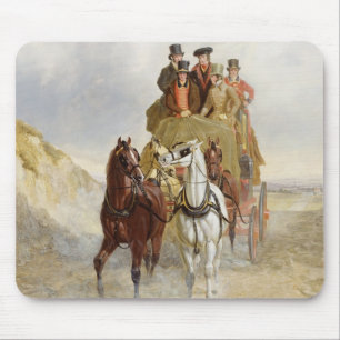 Royal Mail trainieren auf der Straße, 1841 (Öl a Mousepad