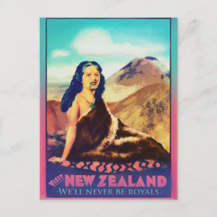 Royal Maori Frauenkarte Postkarte