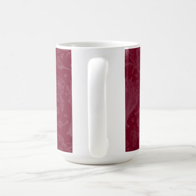 Royal Maroon Anpassbar Kaffeetasse (Henkel)