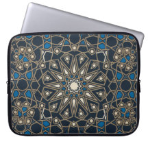 Royal Midnight & Gold Geometric Mosaic