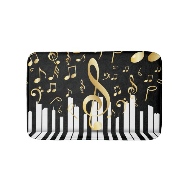 Royal Musiknote Luxury Piano Keys Badematte (Vorderseite)