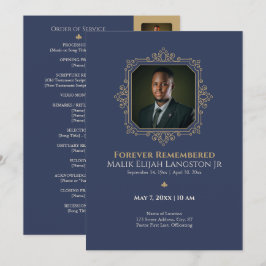 Royal Navy & Gold King Foto-Gedenkprogramm Einladung