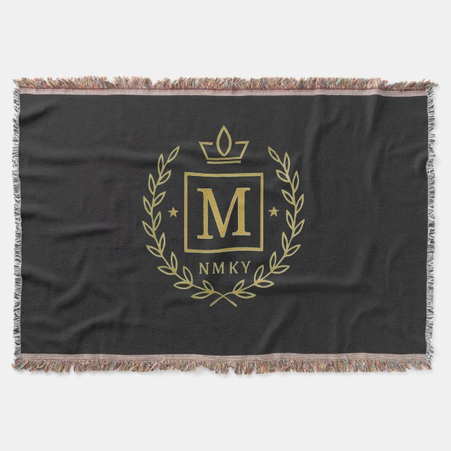 "Royal NMKY Emblem – Monogram M Crest Design" Decke (Vorderseite)
