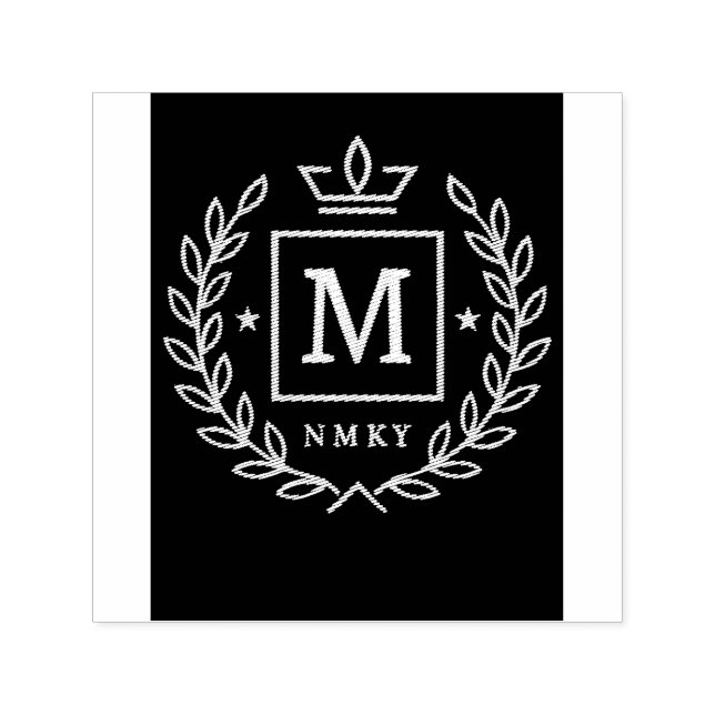 "Royal NMKY Emblem – Monogram M Crest Design" Permastempel (Design)